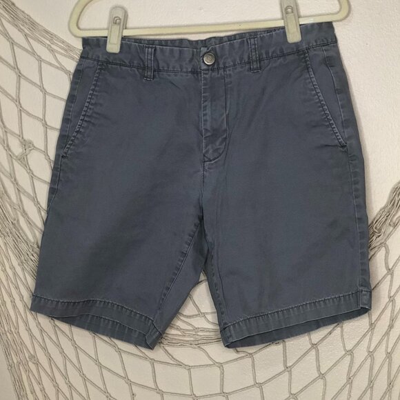 BONOBOS Men's Washed Chino 9-Inch Inseam Shorts in Nickel 32